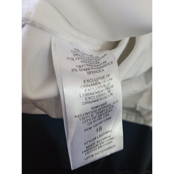 Wit & Wisdom Absolution White Denim‎ shorts & Blue Denim Shorts Lot Of 2 NWT 18 - Picture 5 of 10